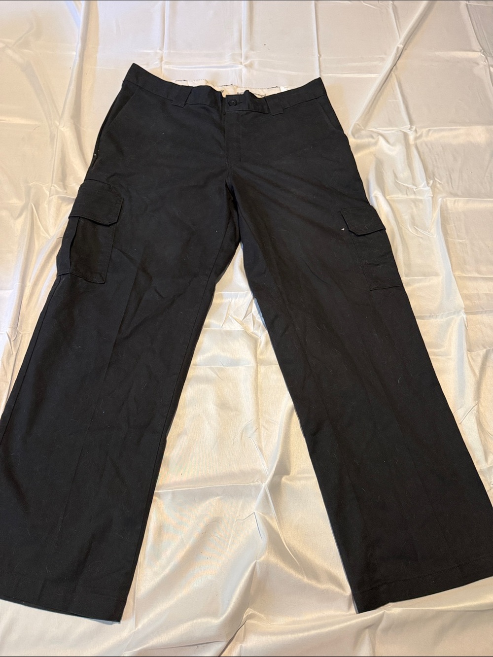 Dickies Black Relaxed Cargo Jeans for Men